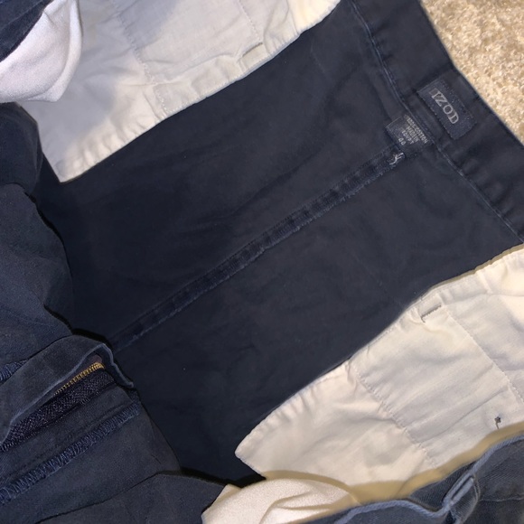 Izod Dark Blue Cotton Dress shorts size Waist 44 - Picture 8 of 11